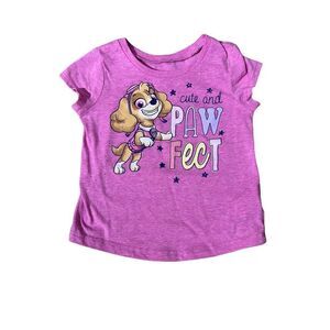 Paw Patrol Nickelodeon Girls T Shirt Skye Cute And Paw-fect 4T